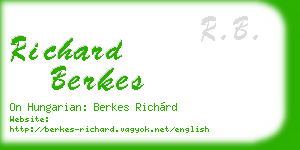 richard berkes business card